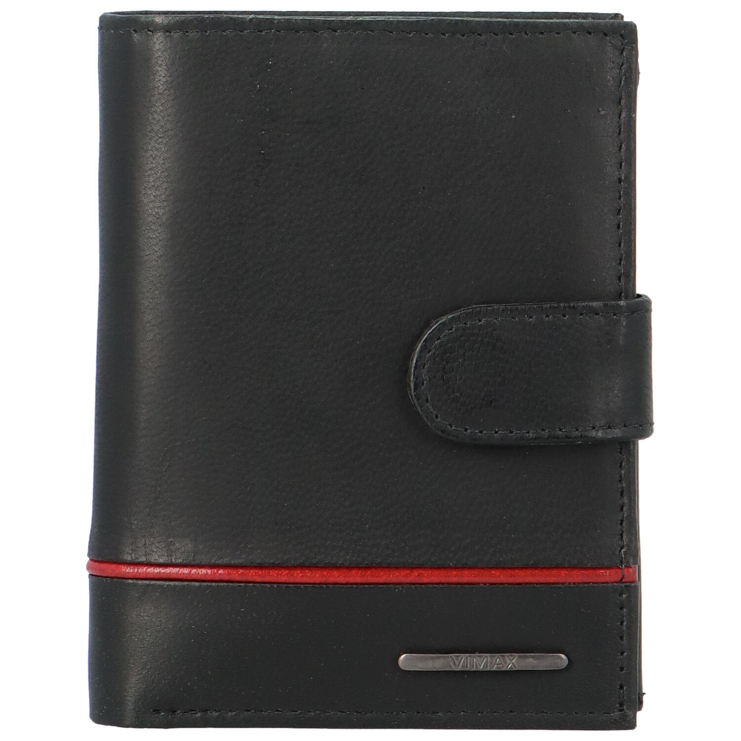 Levně Pánská kožená peněženka černá - Vimax Kilermon