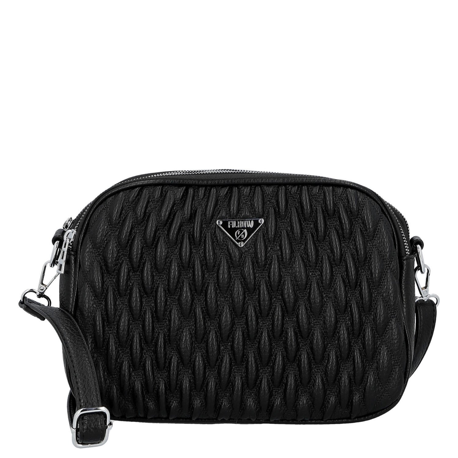 Dámská crossbody kabelka černá - Firenze Galisia