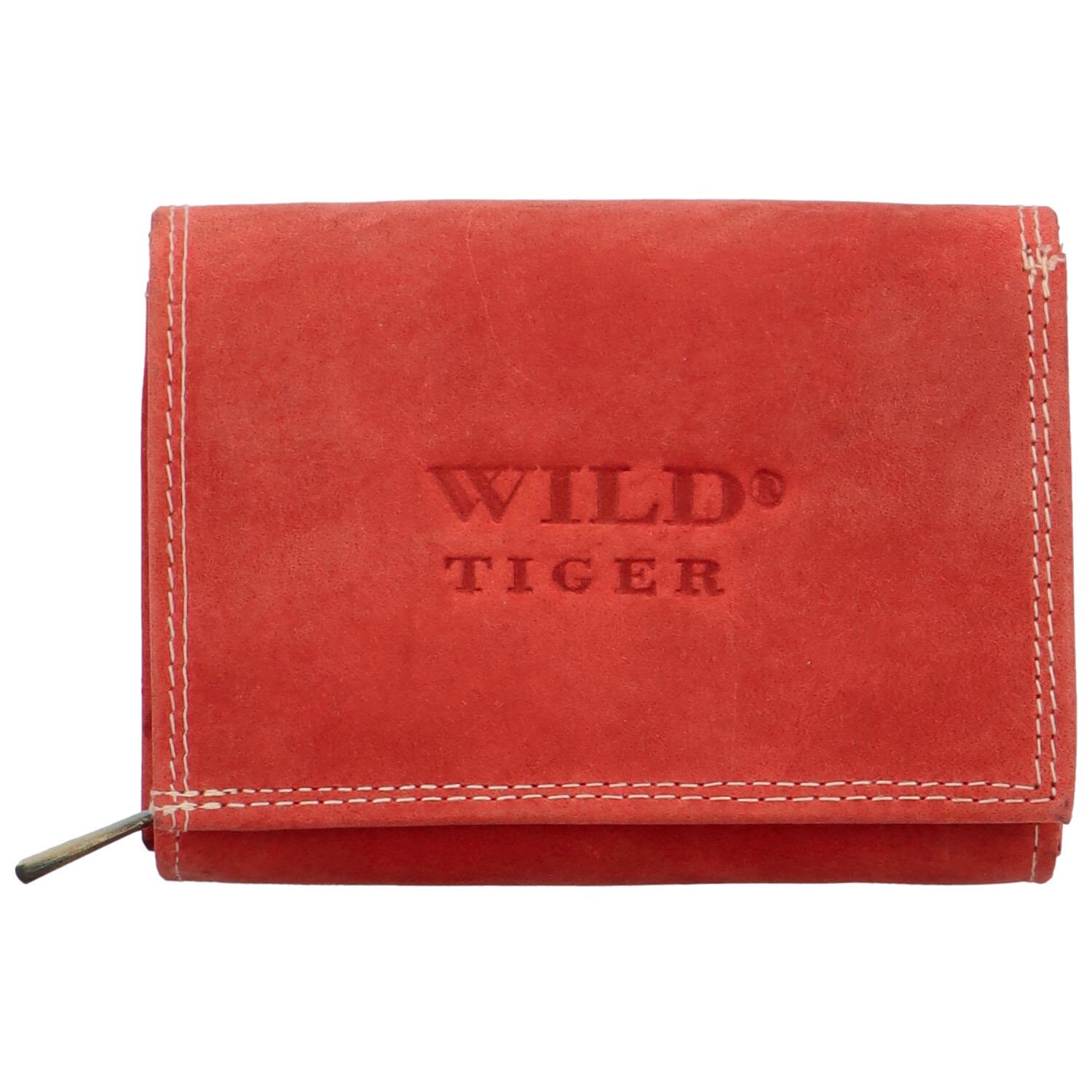 Levně Dámská kožená peněženka červená - Wild Tiger Donalda