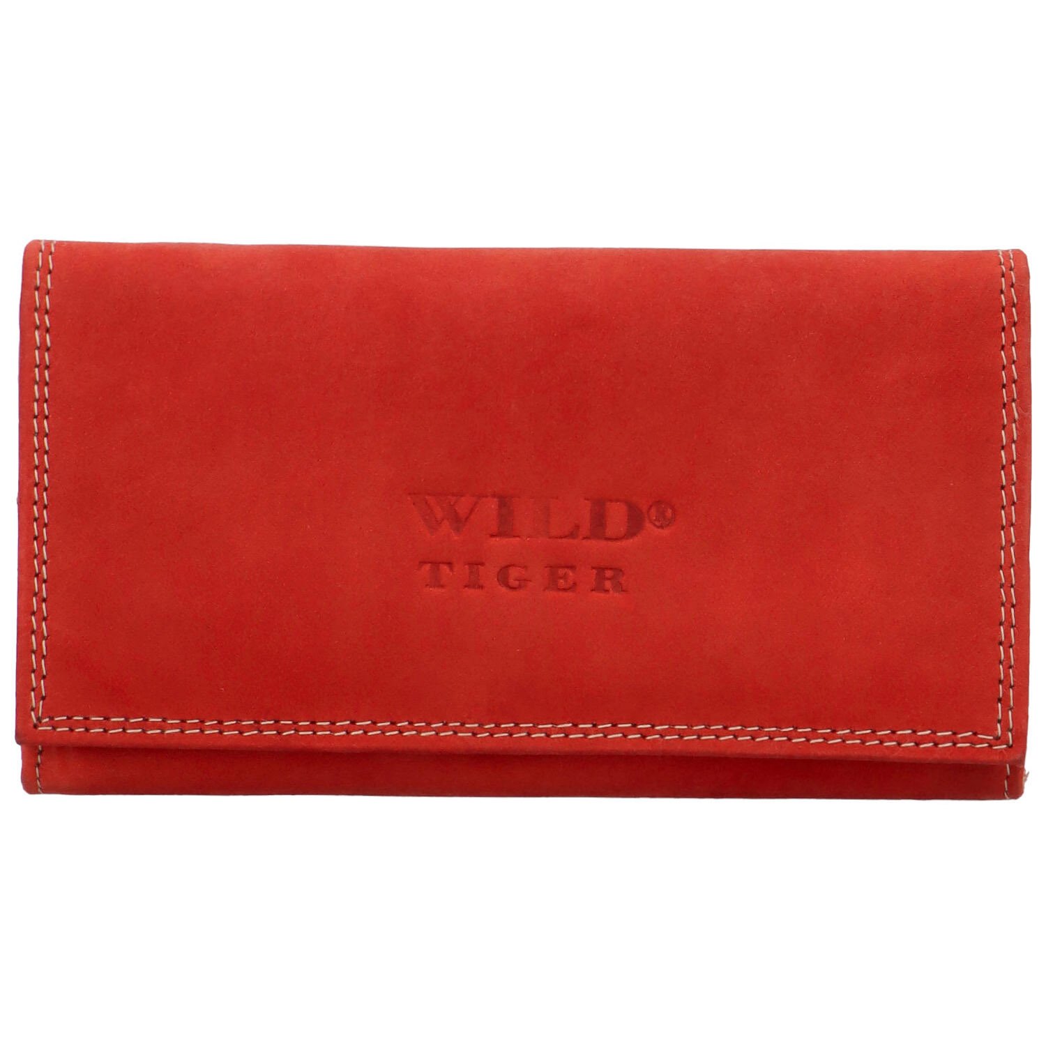 Levně Dámská kožená peněženka červená - Wild Tiger Chocky
