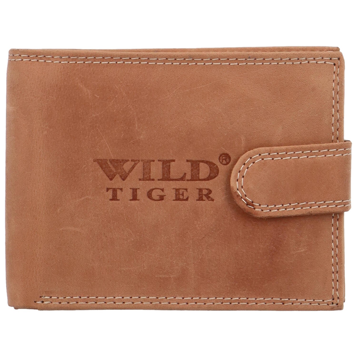 Levně Pánská kožená peněženka světle hnědá - Wild Tiger Nolan