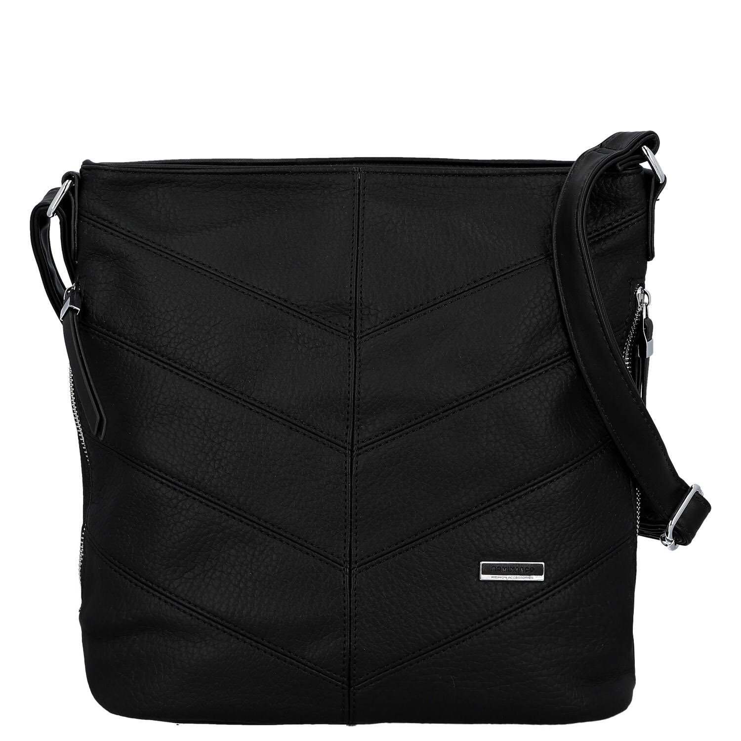 Dámská crossbody kabelka černá - Firenze Semir