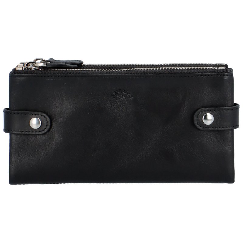Levně Dámská kožená peněženka černá - Katana K118
