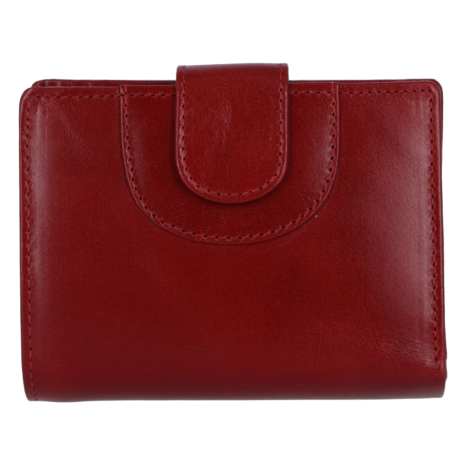 Levně Elegantní kožená peněženka tmavě červená - Tomas Pilia