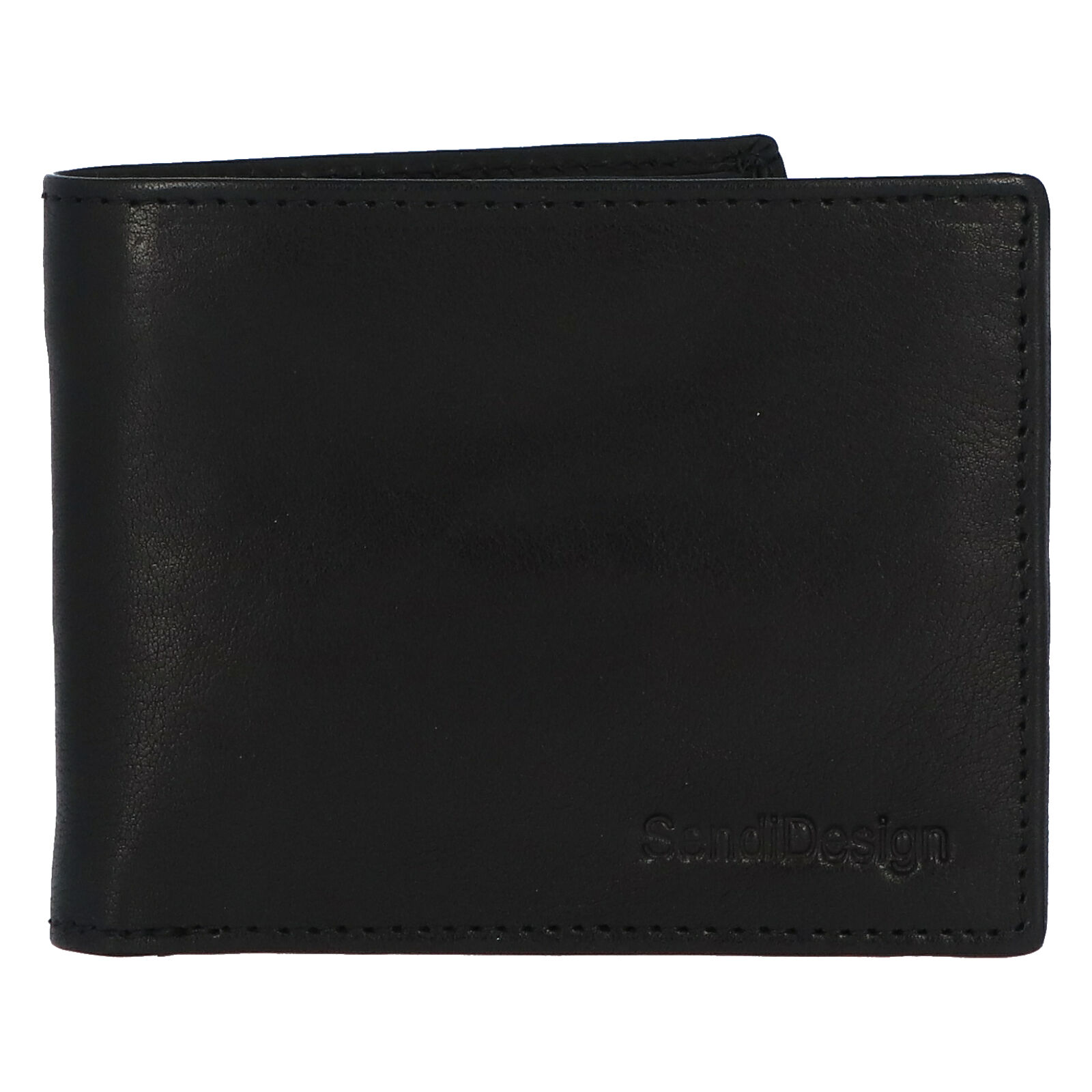 Levně Pánská kožená peněženka černá - SendiDesign Boster
