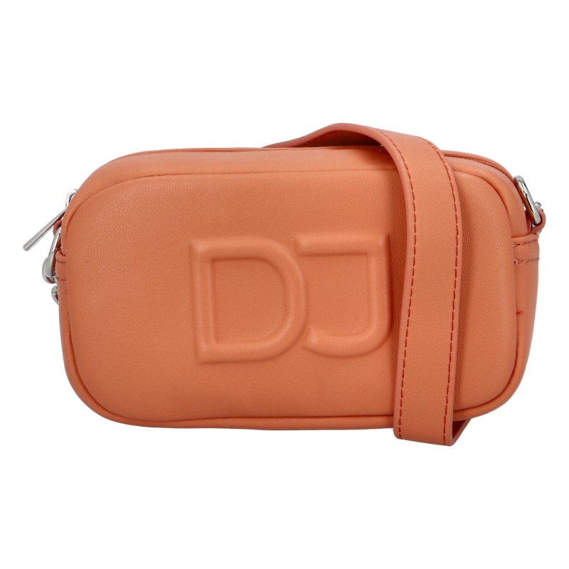 Levně Malá dámská crossbody kabelka oranžová - David Jones SannJary