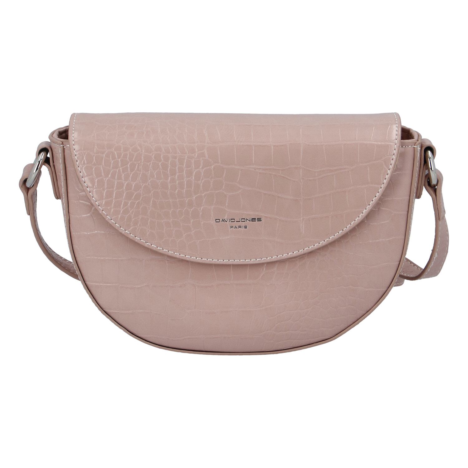 Levně Dámská luxusní crossbody kabelka růžová - David Jones Safiuly