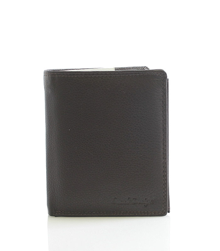 Levně Hnědá kožená peněženka SendiDesign P16-6