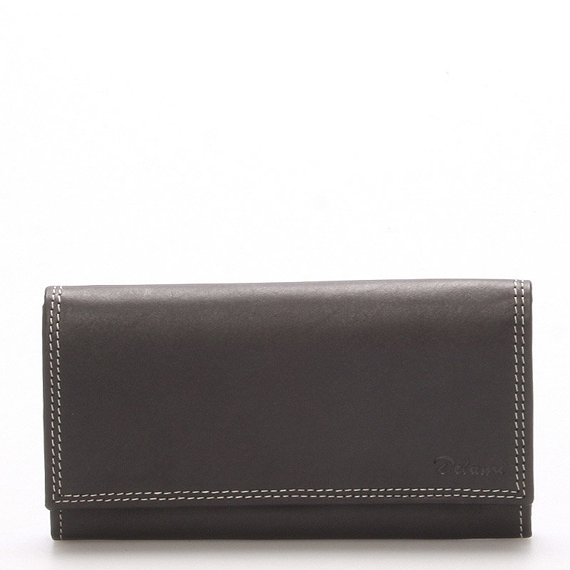 Levně Dámská kožená peněženka černá - Delami Naal