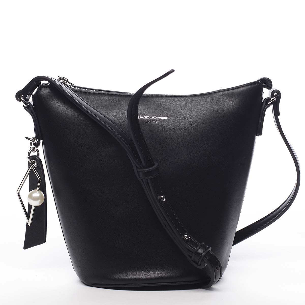 Levně Dámská crossbody kabelka černá - David Jones Misahy