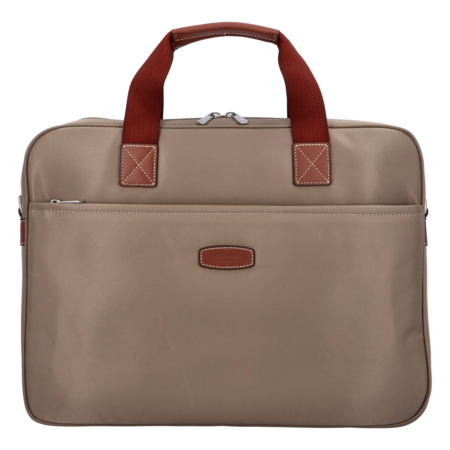 Levně Luxusní taška na notebook světlá taupe - Hexagona 171176