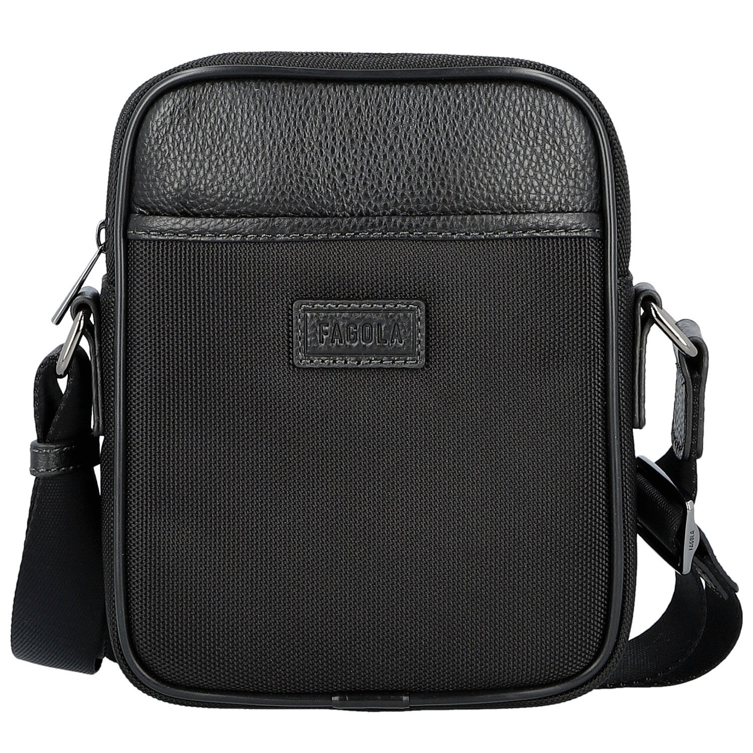 Pánská crossbody taška černá - Fagola Milany