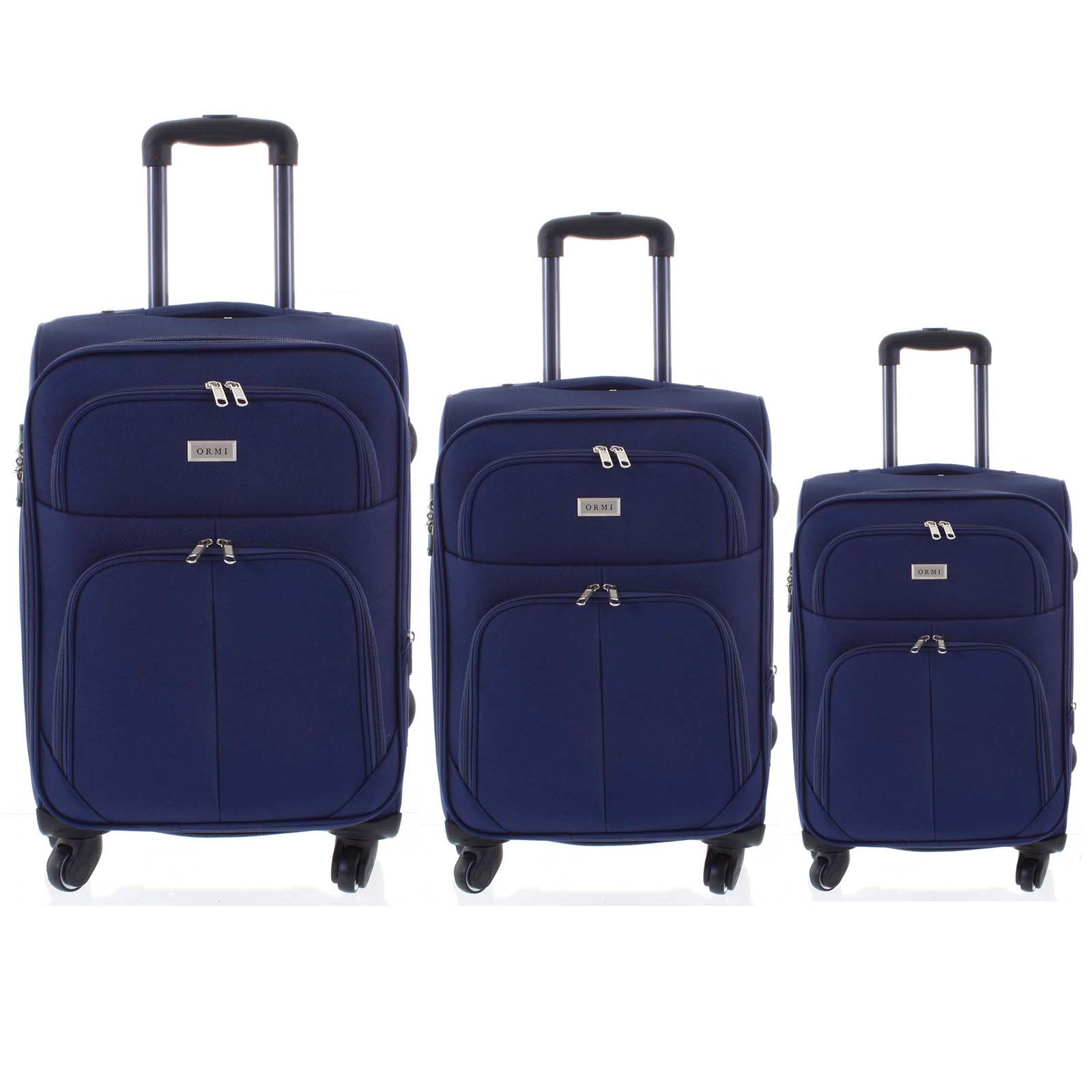 Cestovní kufr modrý sada - Ormi Tessa S, M, L modrá
