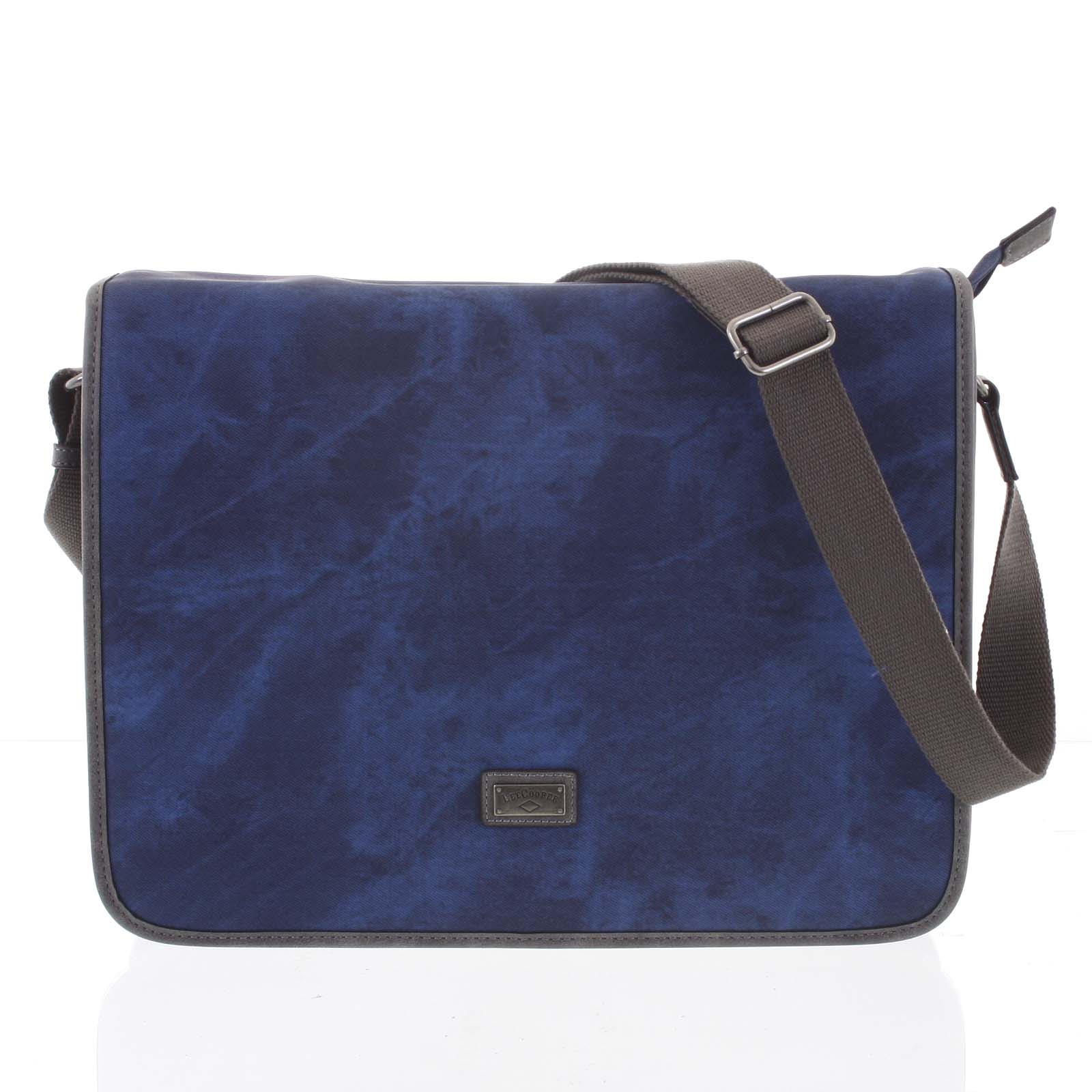 Velká modrá moderní taška na notebook - Lee Cooper Aesculapius