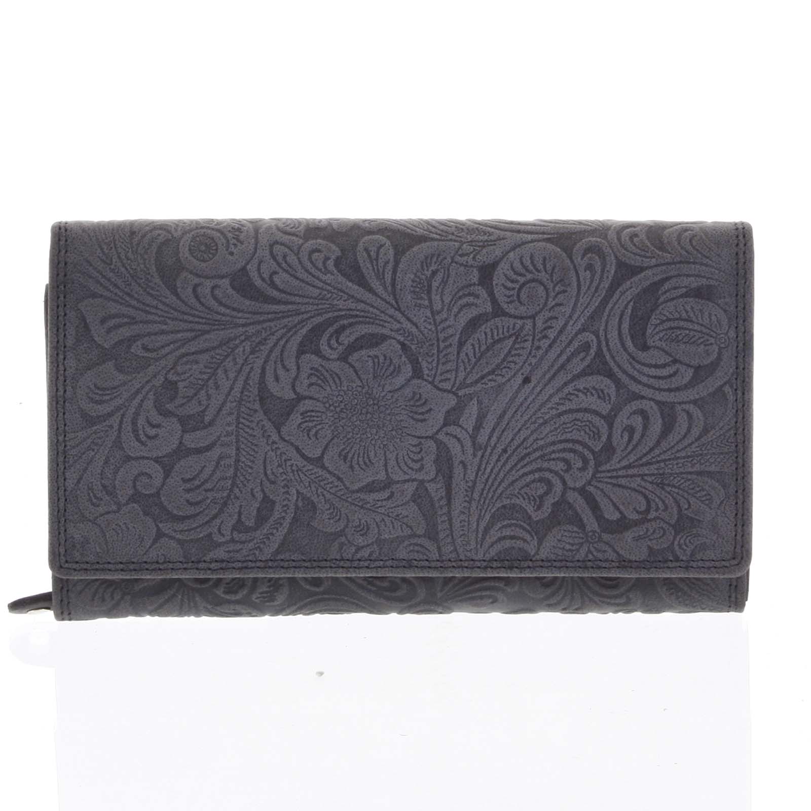 Levně Dámská kožená peněženka černá - Tomas Imbali