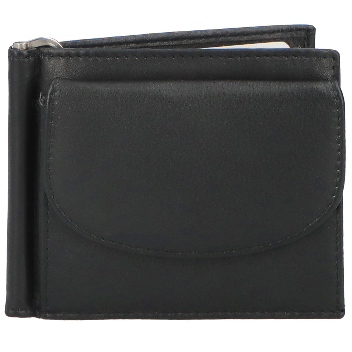 Levně Malá pánská kožená peněženka černá - Tomas Poulis