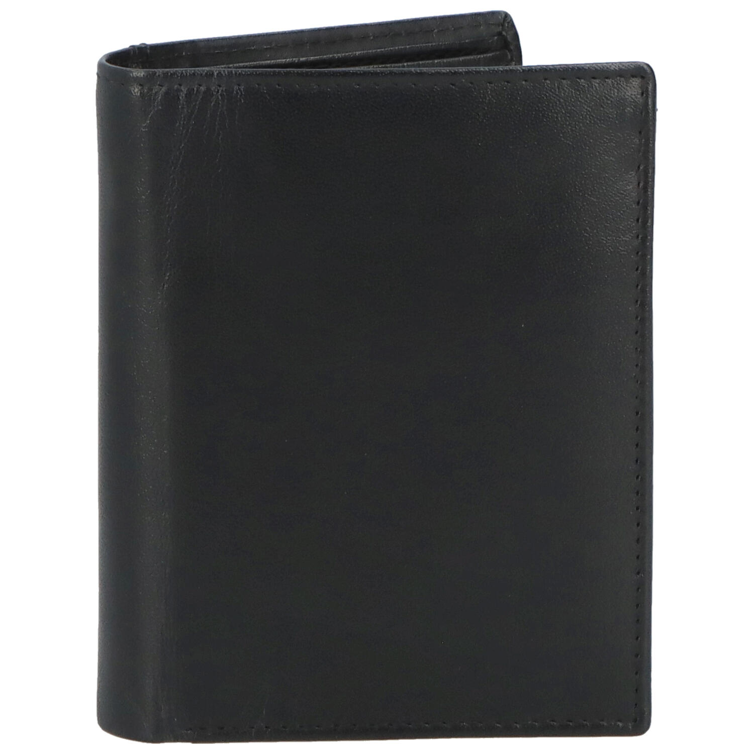 Levně Pánská kožená peněženka černá - Tomas Jukkol