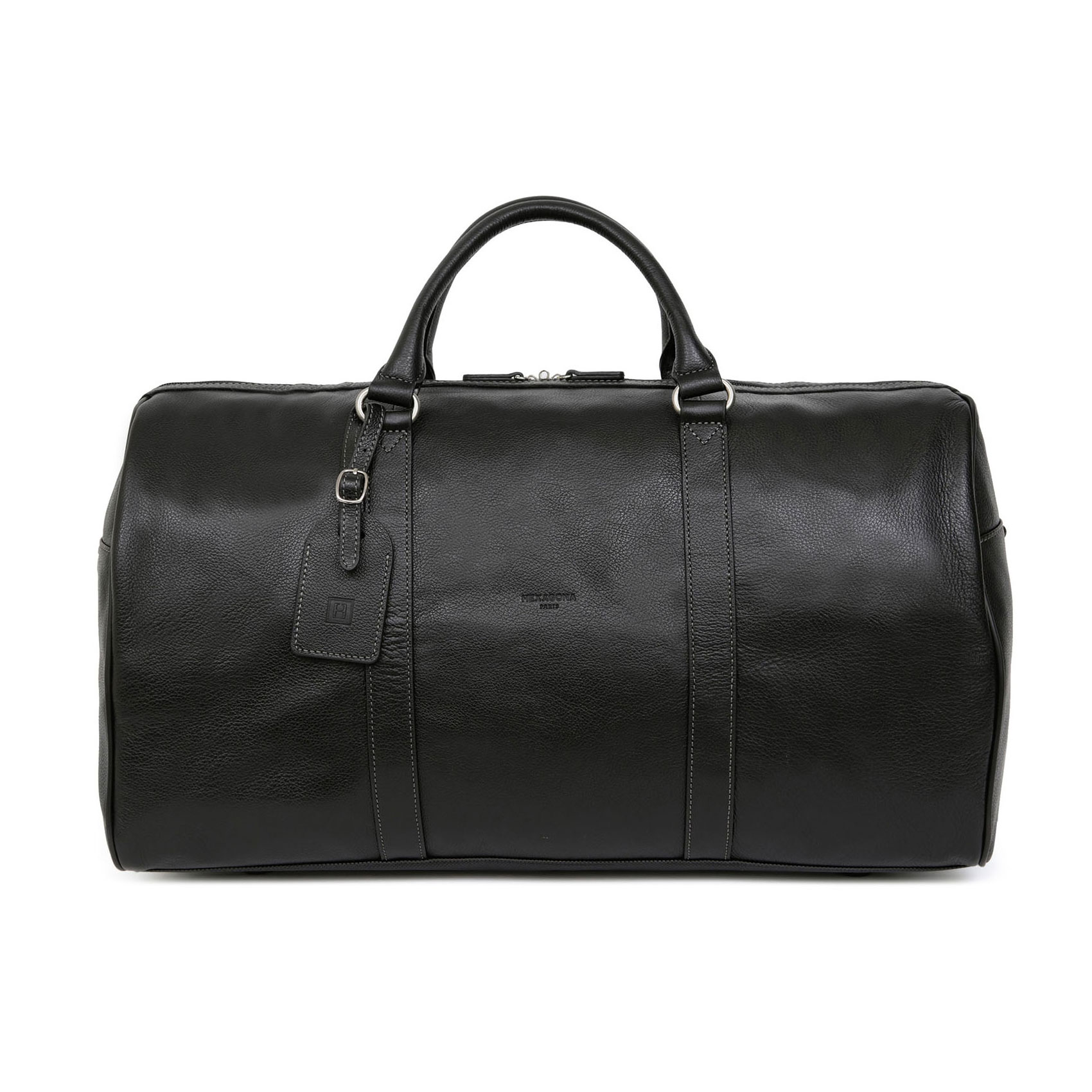 Levně Luxusní kožená cestovní taška černá - Hexagona Maestrozi
