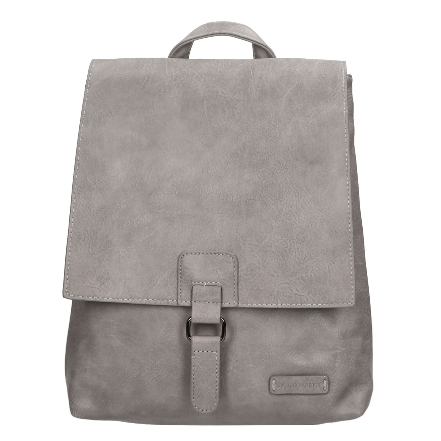 Levně Dámský módní batoh kabelka světle šedý - Enrico Benetti Kool