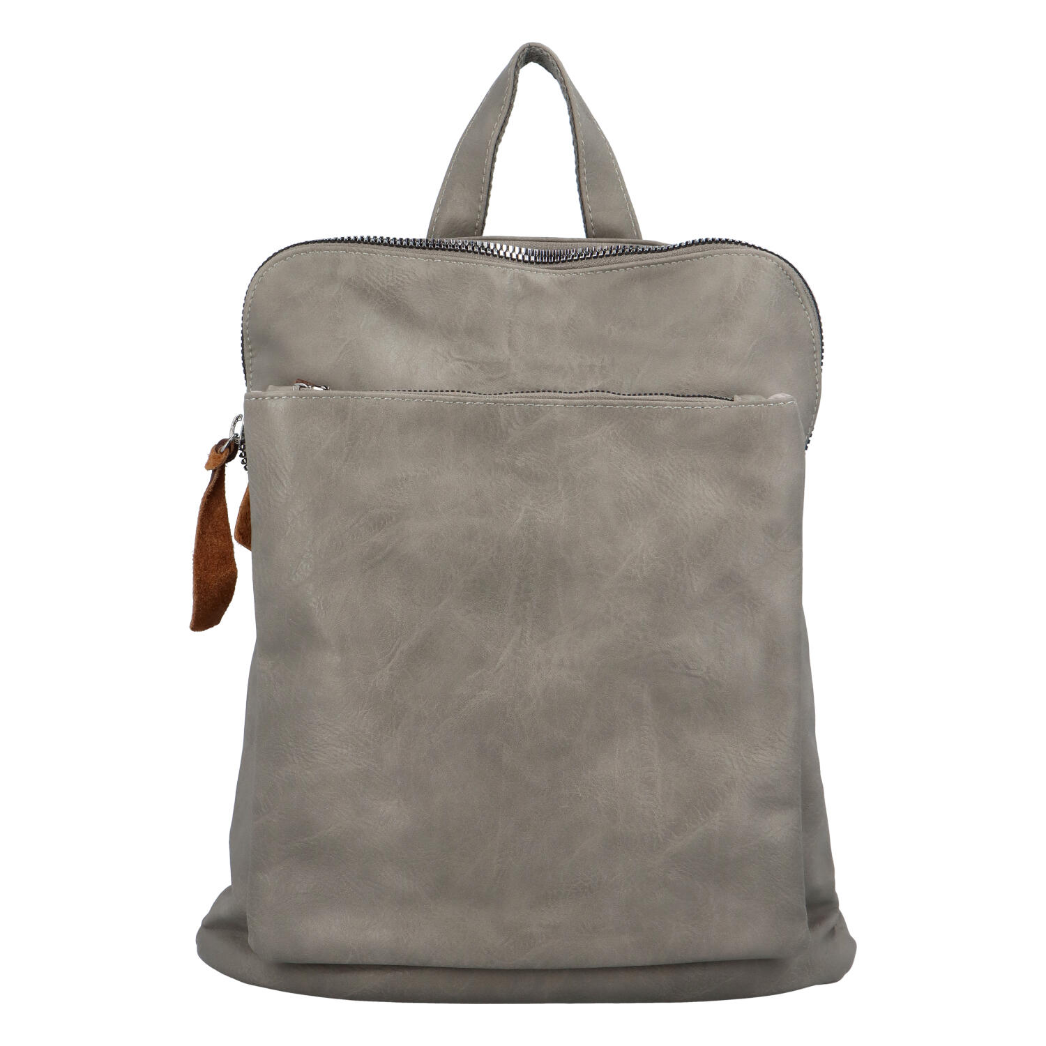 Levně Dámský městský batoh kabelka šedý - Paolo Bags Buginni