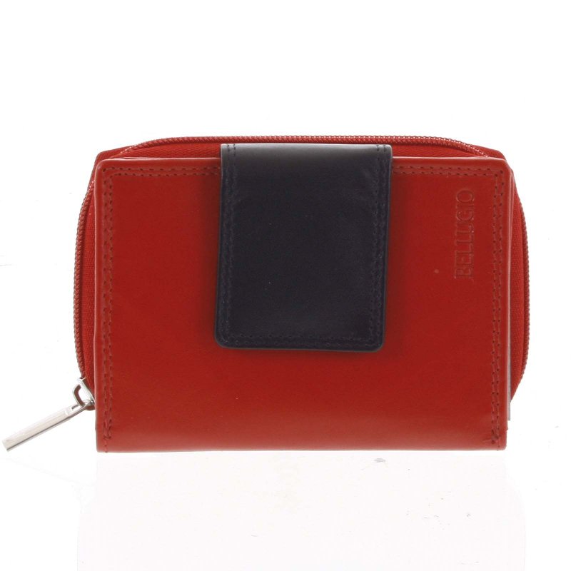 Levně Dámská kožená peněženka červená - Bellugio Eliela New