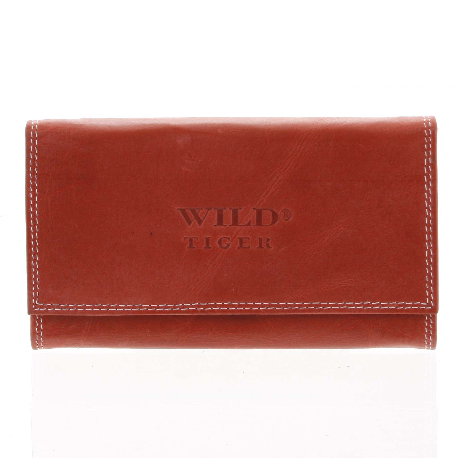 Levně Dámská kožená peněženka červená - WILD Nataniela