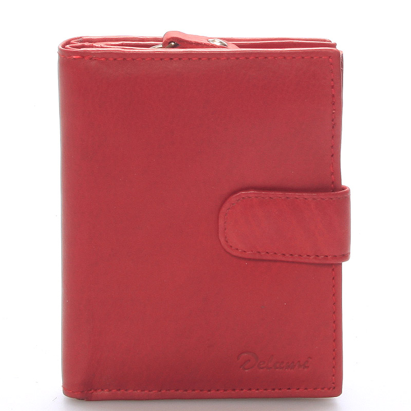 Levně Dámská kožená peněženka červená - Delami Celestiel