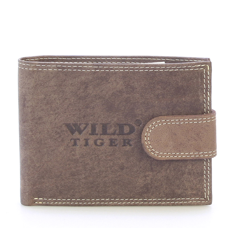 Levně Pánská kožená peněženka hnědá - WILD Gryphon