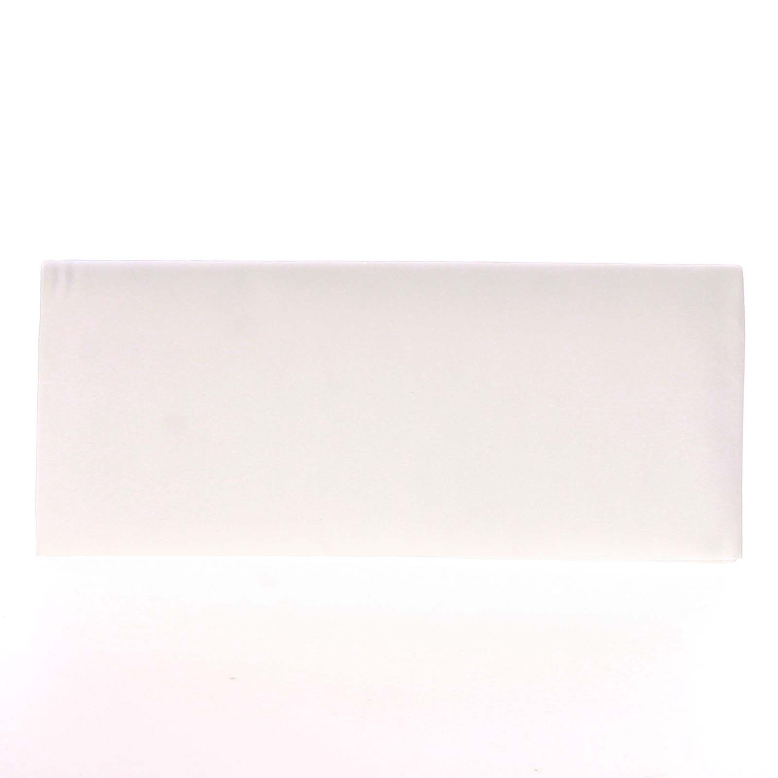 Levně Decentní saténové psaníčko bílé - Delami P355