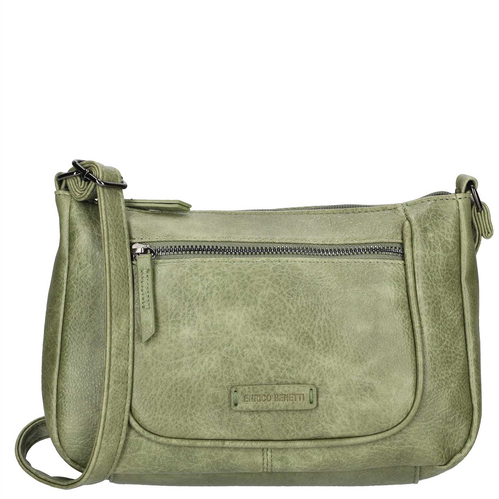 Dámská crossbody kabelka bledě zelená - Enrico Benetti Katherin