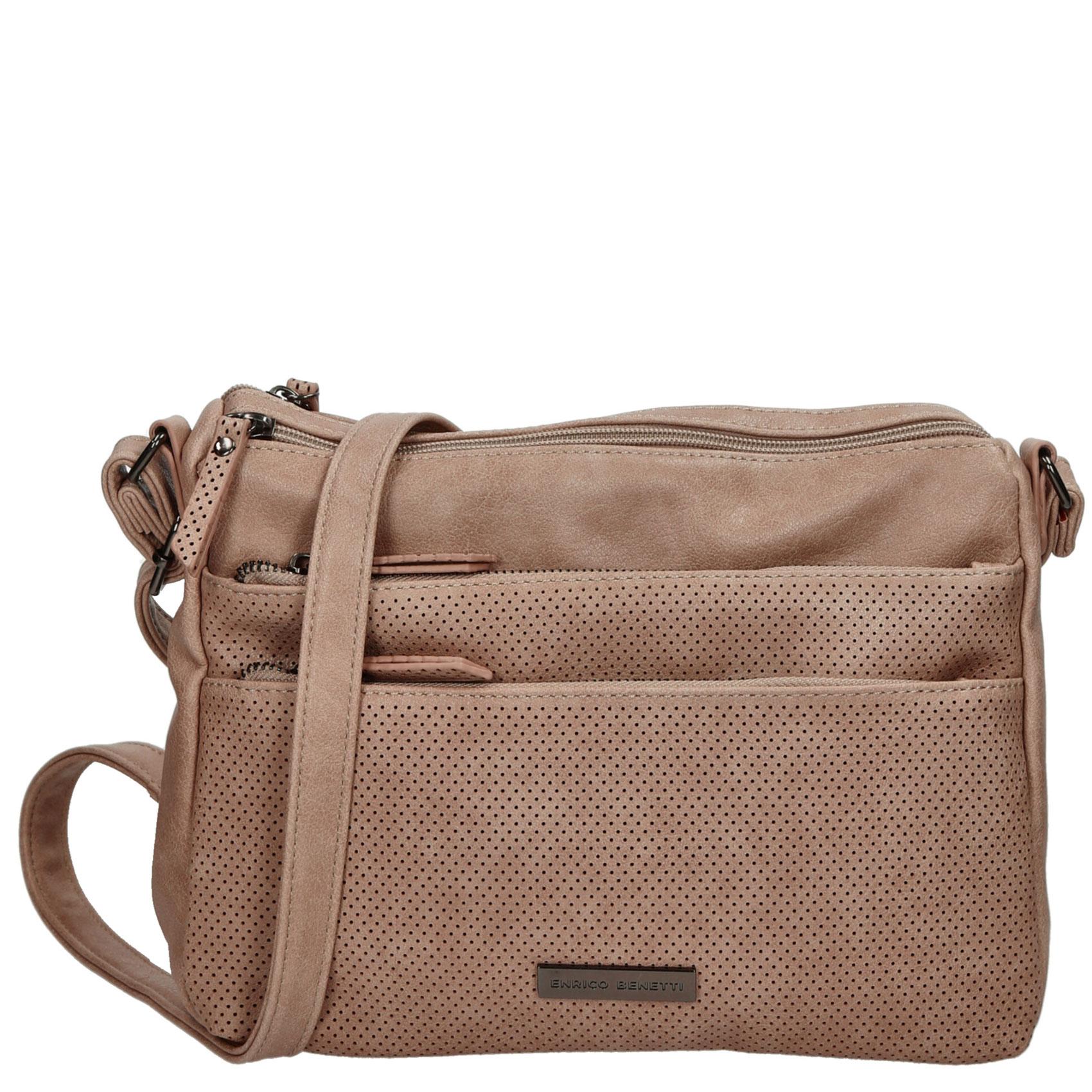 Levně Dámská crossbody kabelka taupe - Enrico Benetti Lesiah