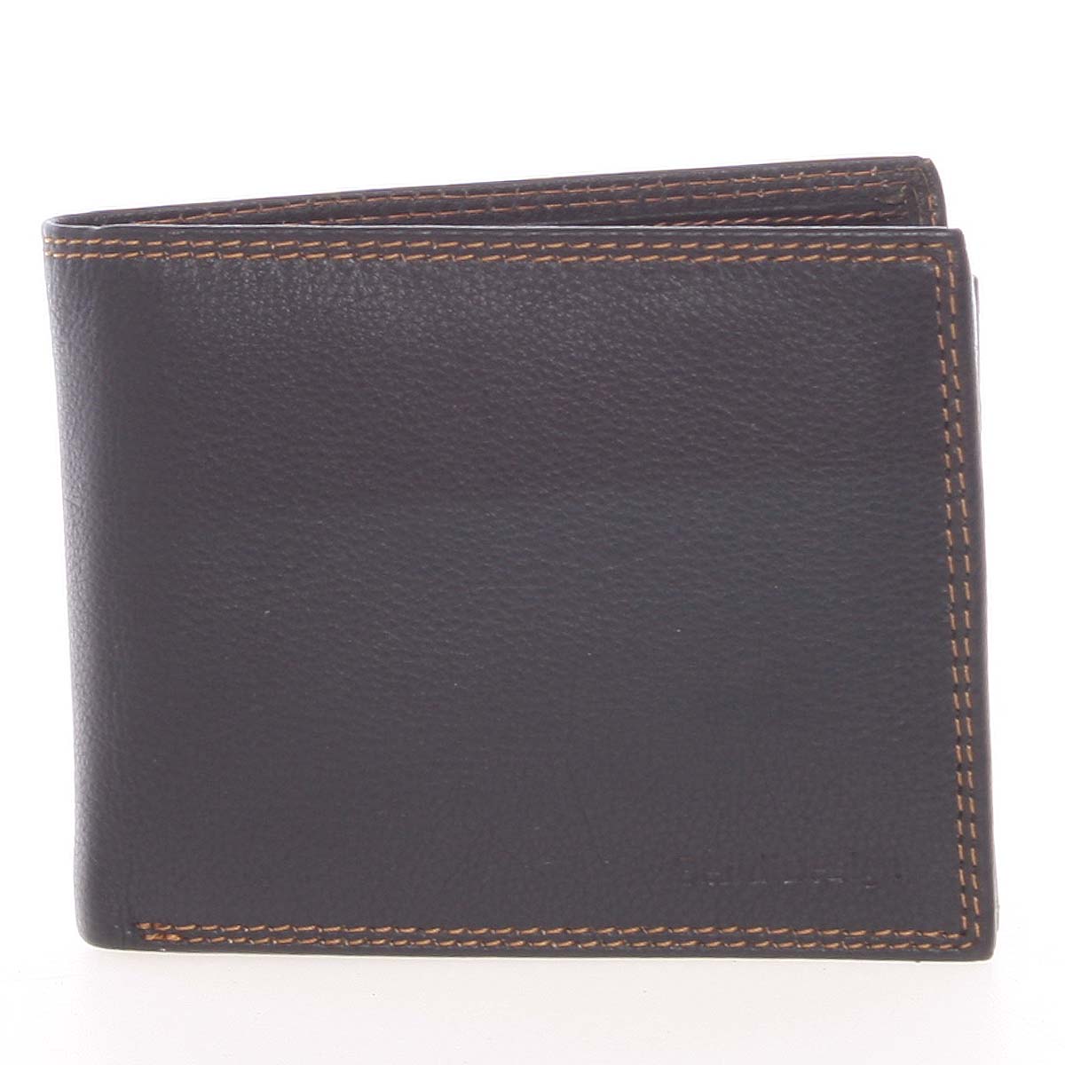 Levně Kvalitní pánská kožená černá volná peněženka - SendiDesign Sabastian