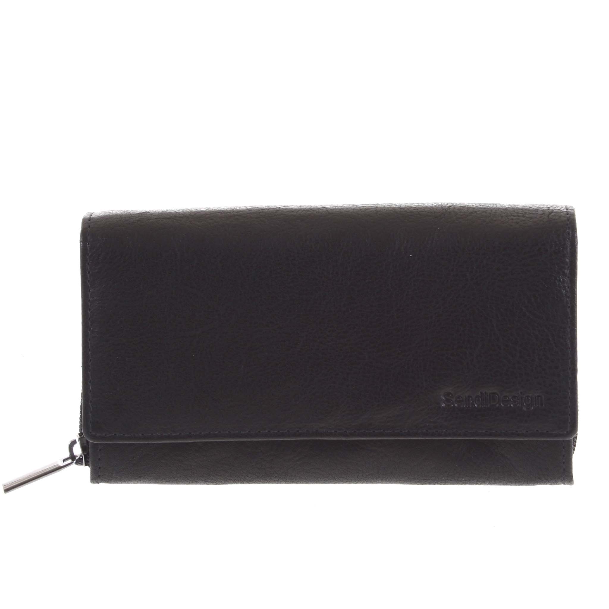 Levně Dámská kožená peněženka černá - SendiDesign Zimbie