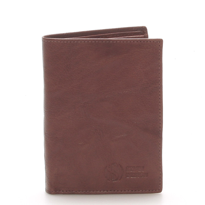 Levně Kvalitní kožená hnědá peněženka - Sendi Design 45
