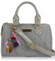 Šedá kabelka s kamínky LS fashion LS7016