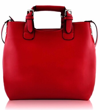 Červená kabelka L&S fashion LS00267