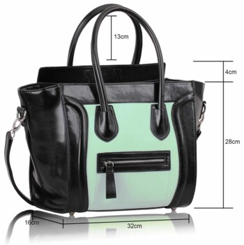 Krémovo-černá kabelka ve stylu Celine LS00143A