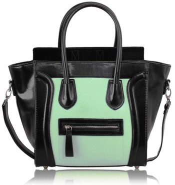 Krémovo-černá kabelka ve stylu Celine LS00143A
