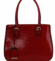 Červená elegantní lesklá kabelka LS00176