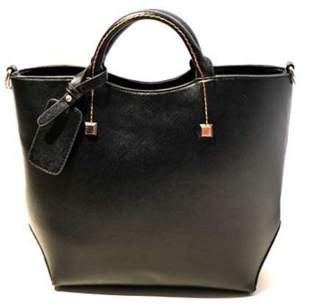 Černá kabelka shopper Feimad