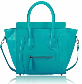 Tyrkysová kabelka ve stylu Celine LS00143A