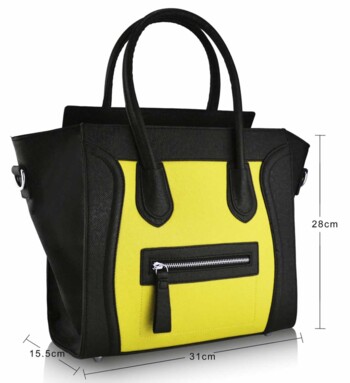 Žluto-černá kabelka ve stylu Celine LS00143B