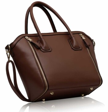 Hnědá trendy kabelka LS00146