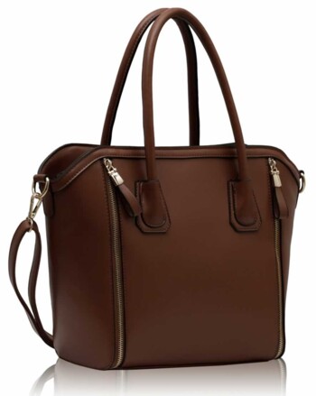 Hnědá trendy kabelka LS00146