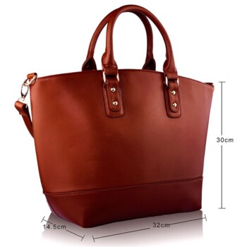 Hnědá kabelka LS fashion LS0085B