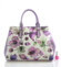 Fialová květovaná kabelka Delami D597