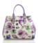 Fialová květovaná kabelka Delami D597