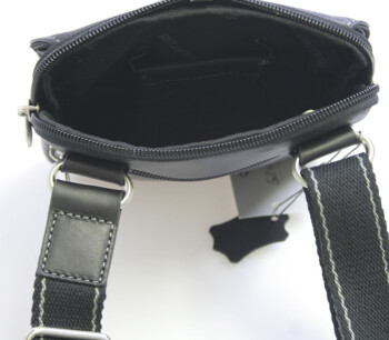 Černá luxusní kožená taška na doklady Gil Holsters G151346
