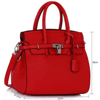 Červená kabelka LS fashion LS00140
