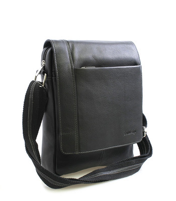 Černá luxusní kožená taška IG701